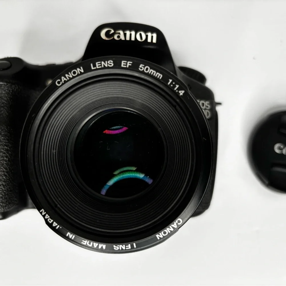 Canon EOS 60D Black Digital Camera and Cannon 50mm 1:1.4 lens